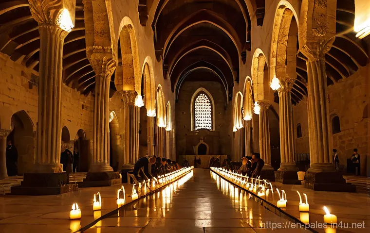 팔레스타인의 유네스코 세계유산 - Image Prompt 1: Bethlehem's Sacred Reverence**